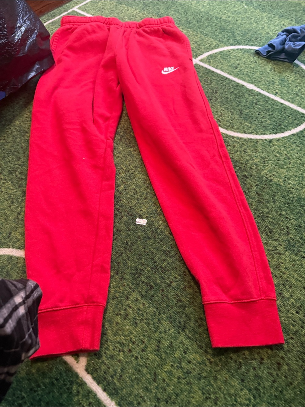 Nike Kids Bright Red Fleece Joggers
